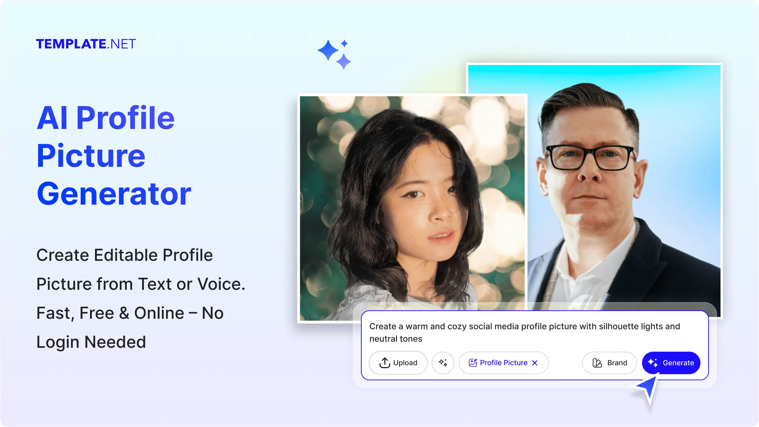 Free AI Profile Picture Generator, Free AI Profile Picture Maker Online